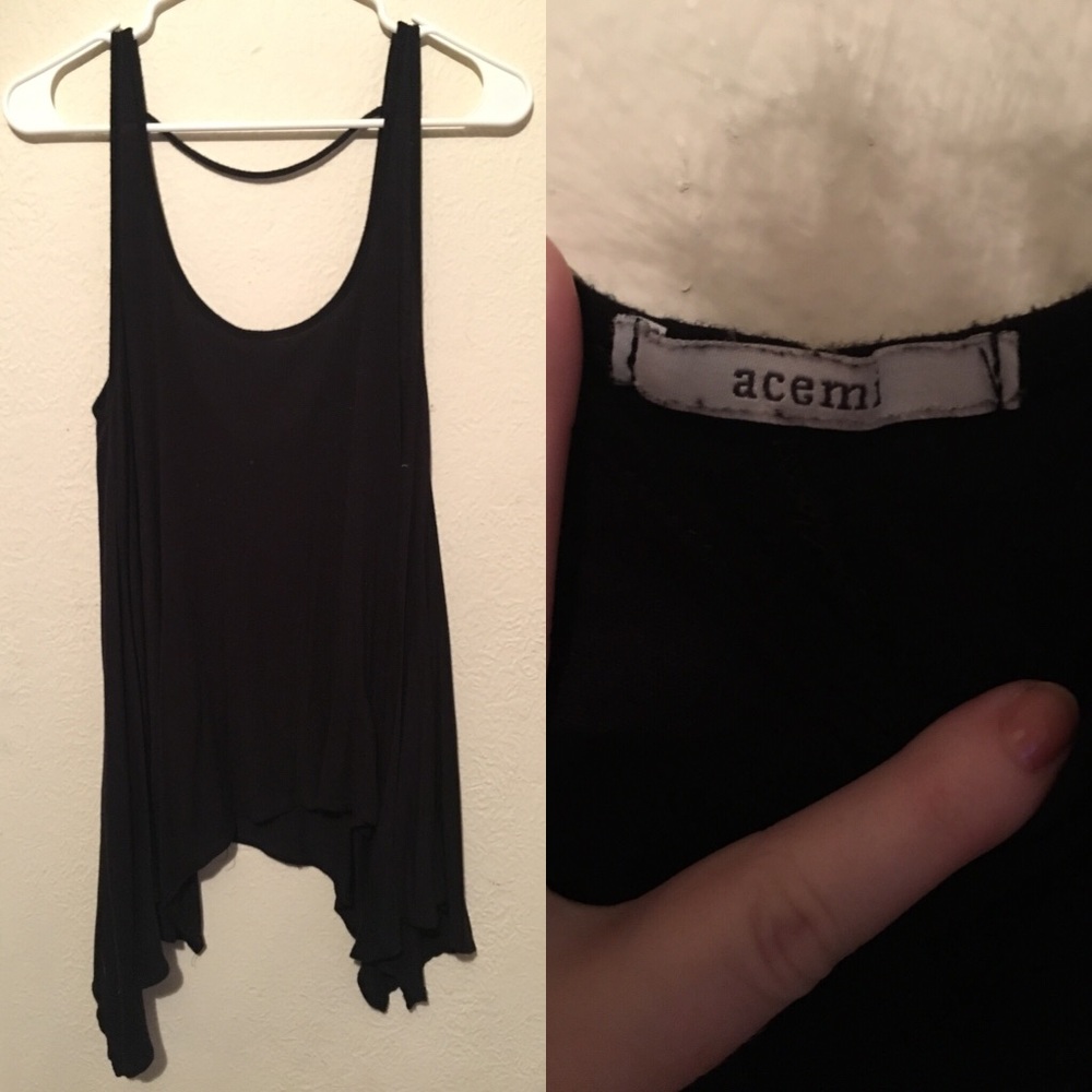 Flowy Black Sleeveless Blouse